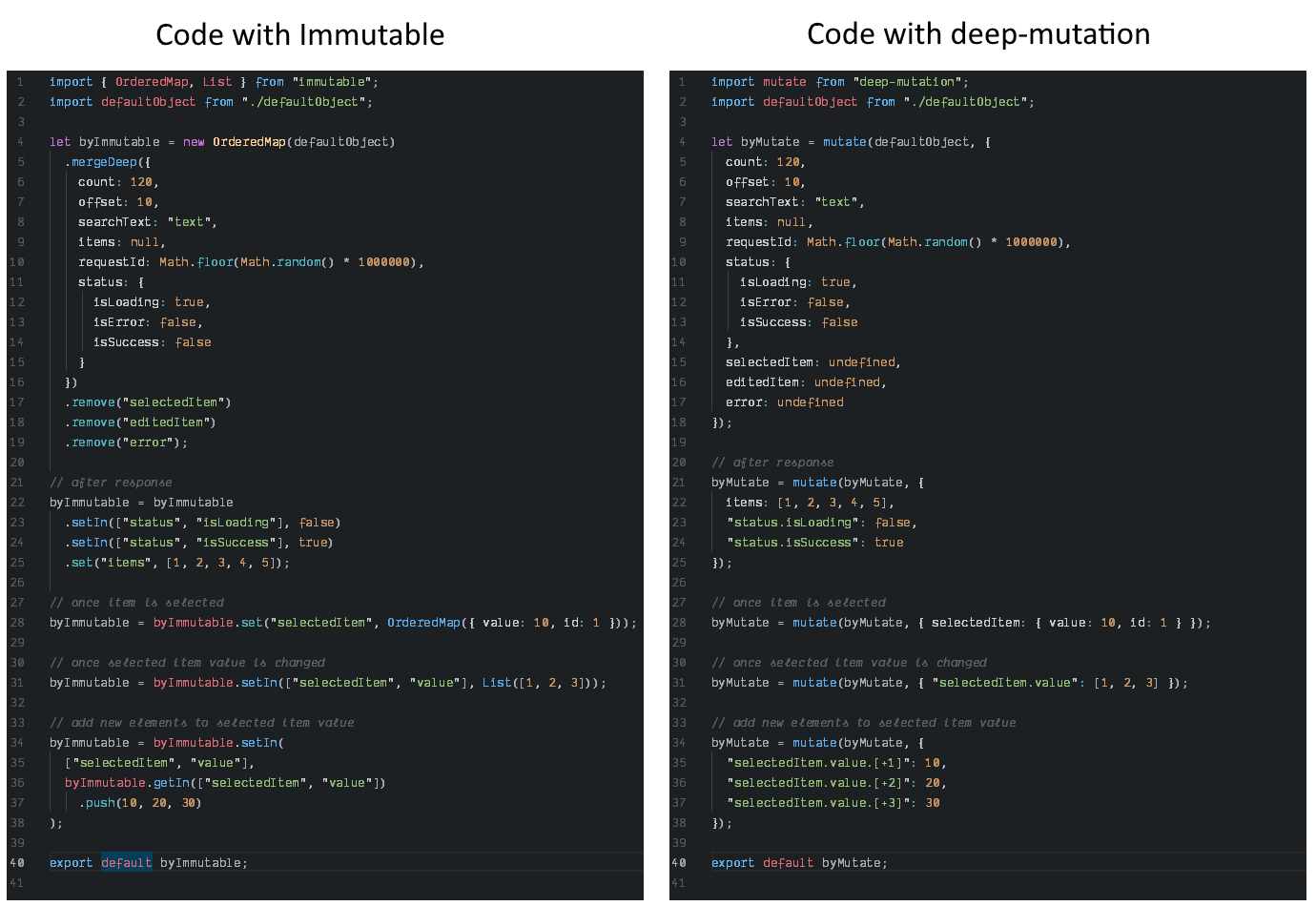 deep-mutation vs immutable performance