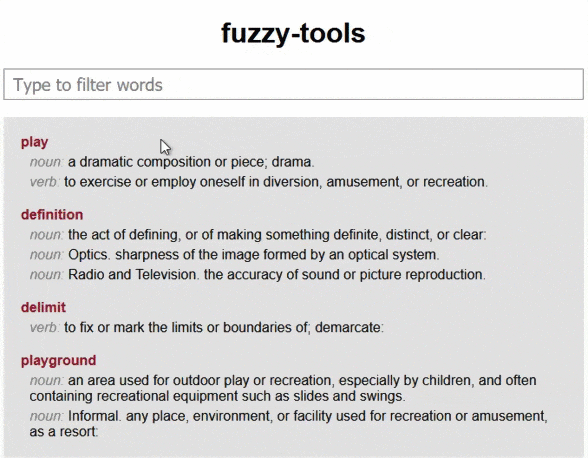 fuzzy-tools demo