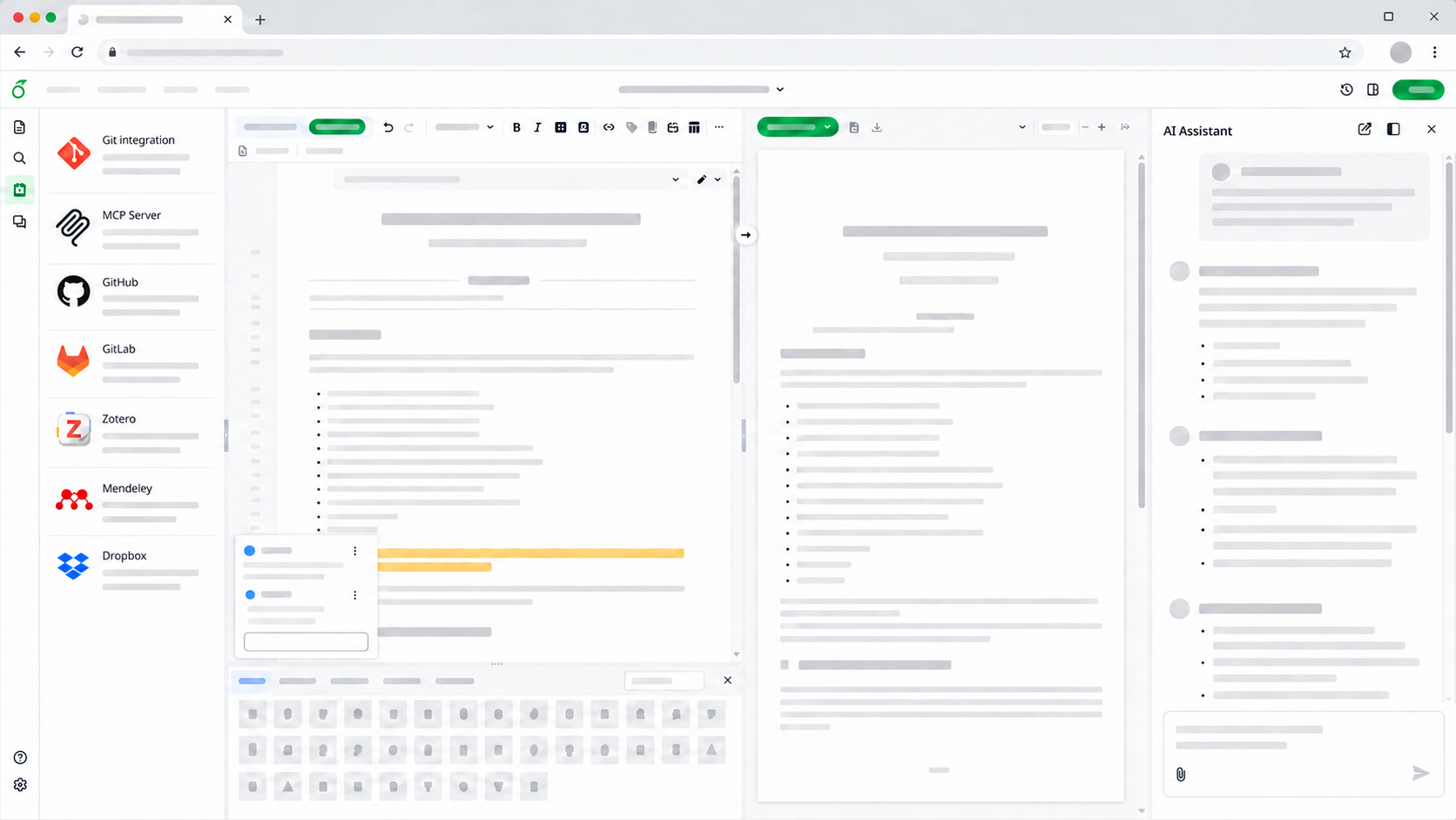A screenshot of a project being edited in Overleaf Community Edition
