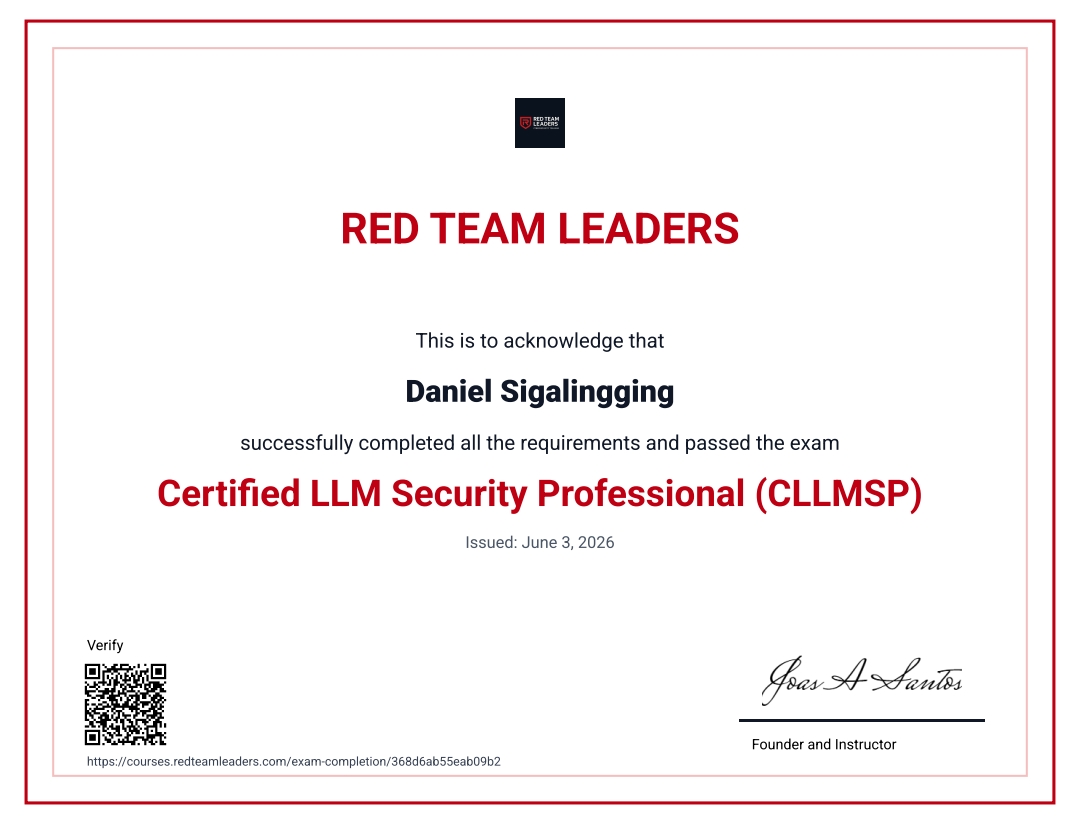 Red team leader