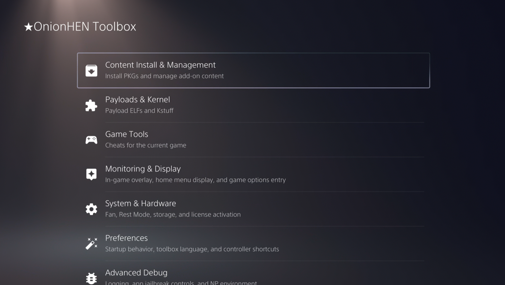 OnionHEN Toolbox