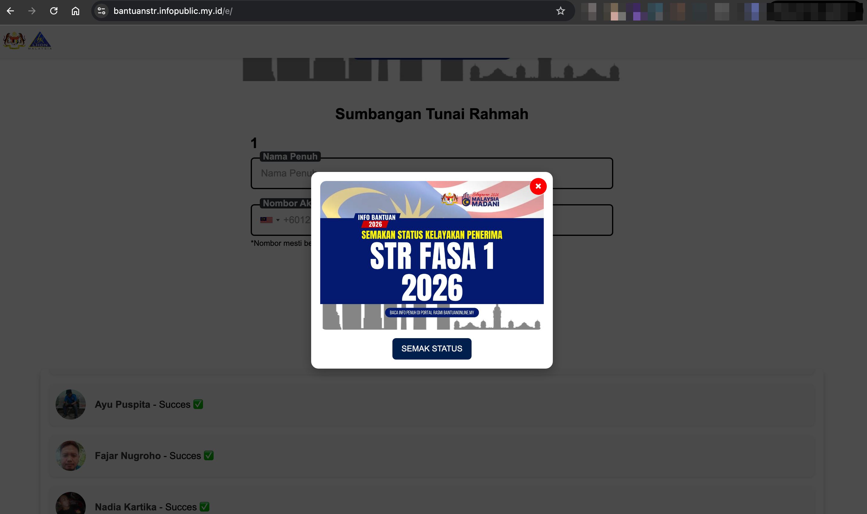 Phishing Landing Page