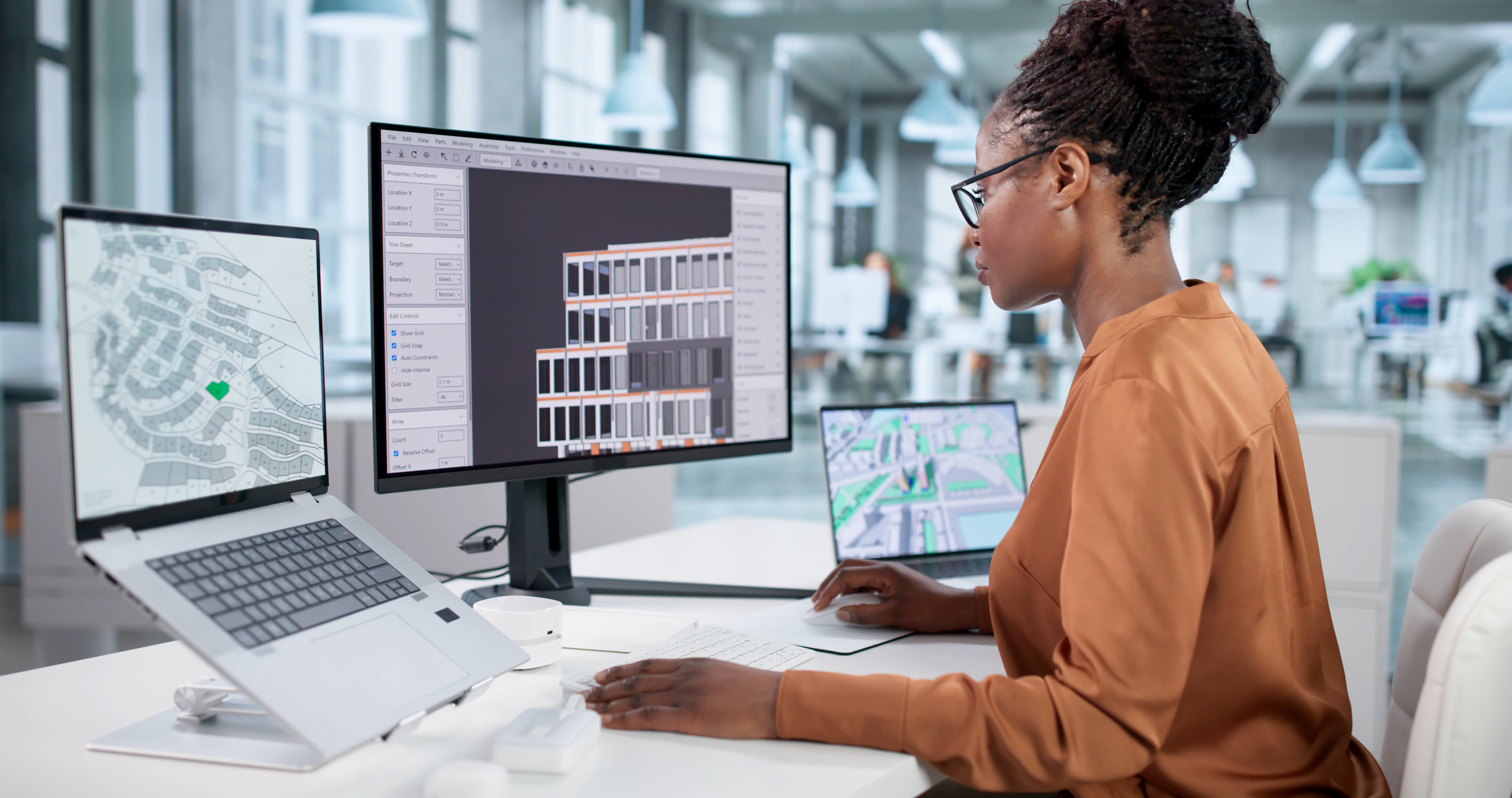 Vue satellite - Potentiels d'implantation