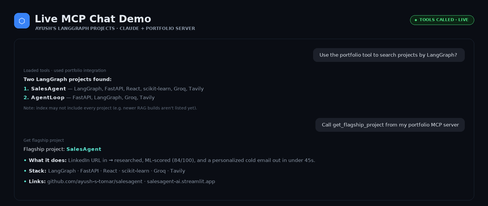 MCP Chat Demo