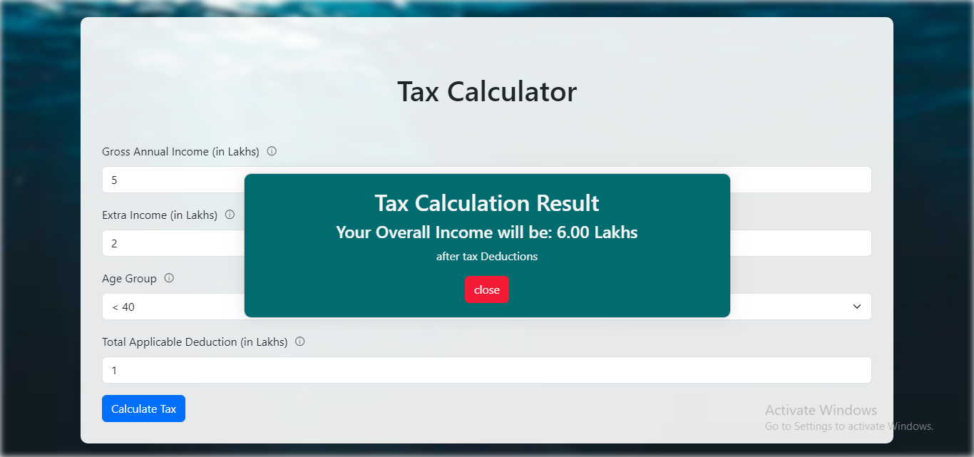GitHub - ayush827127/TaxCalculator