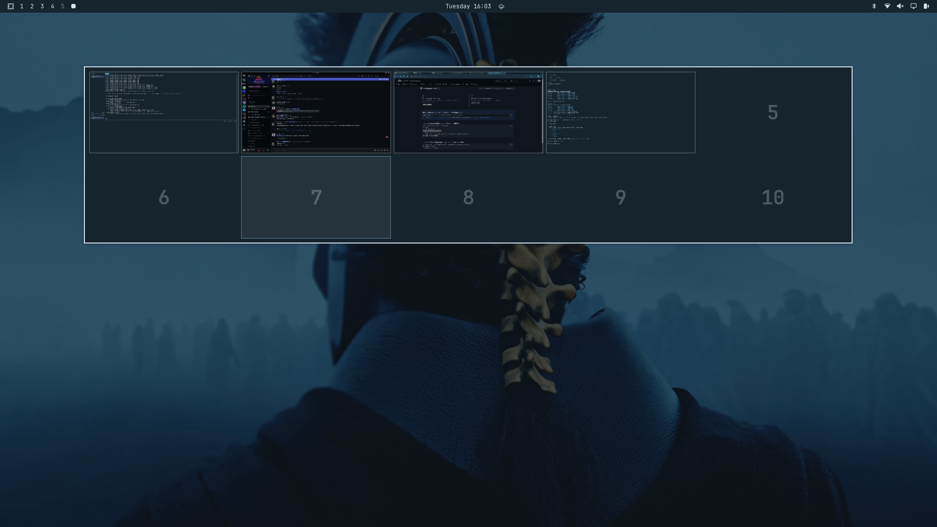 Omarchy Overview Screenshot