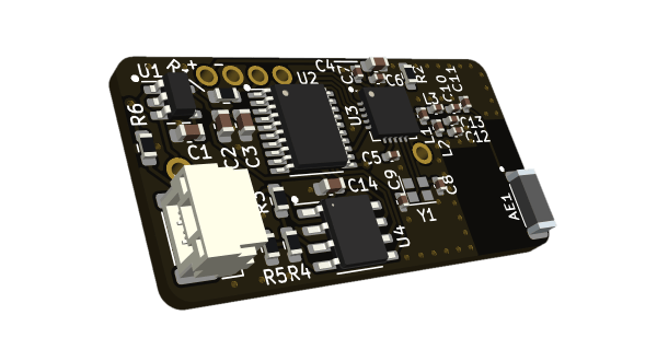 Rendering of the circuit board