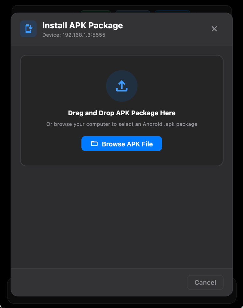 DeskDroid 1-Click APK Sideload and Package Manager
