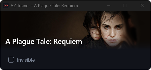 AZ Trainer attached to A Plague Tale: Requiem