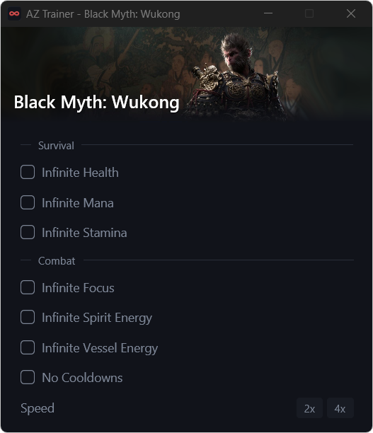 AZ Trainer attached to Black Myth: Wukong