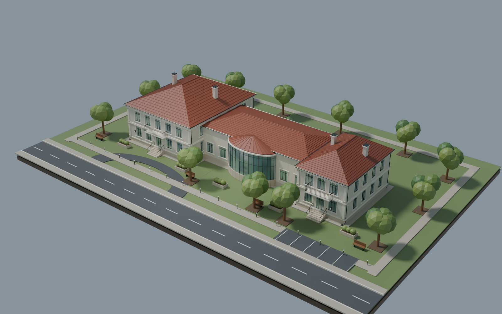 三个可编辑三维项目:别墅建筑、递归电影与涡轮 CAD