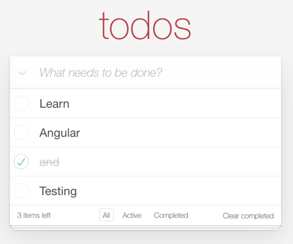 TodoMVC Angular