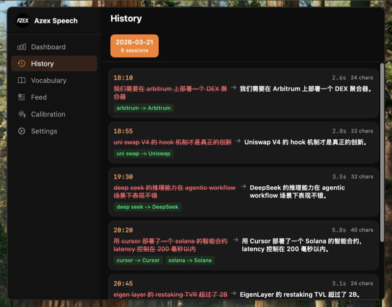 History