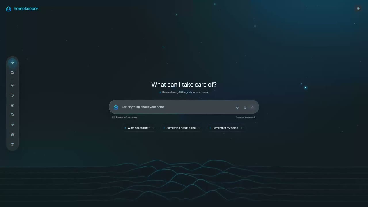 HomeKeeper conversation home