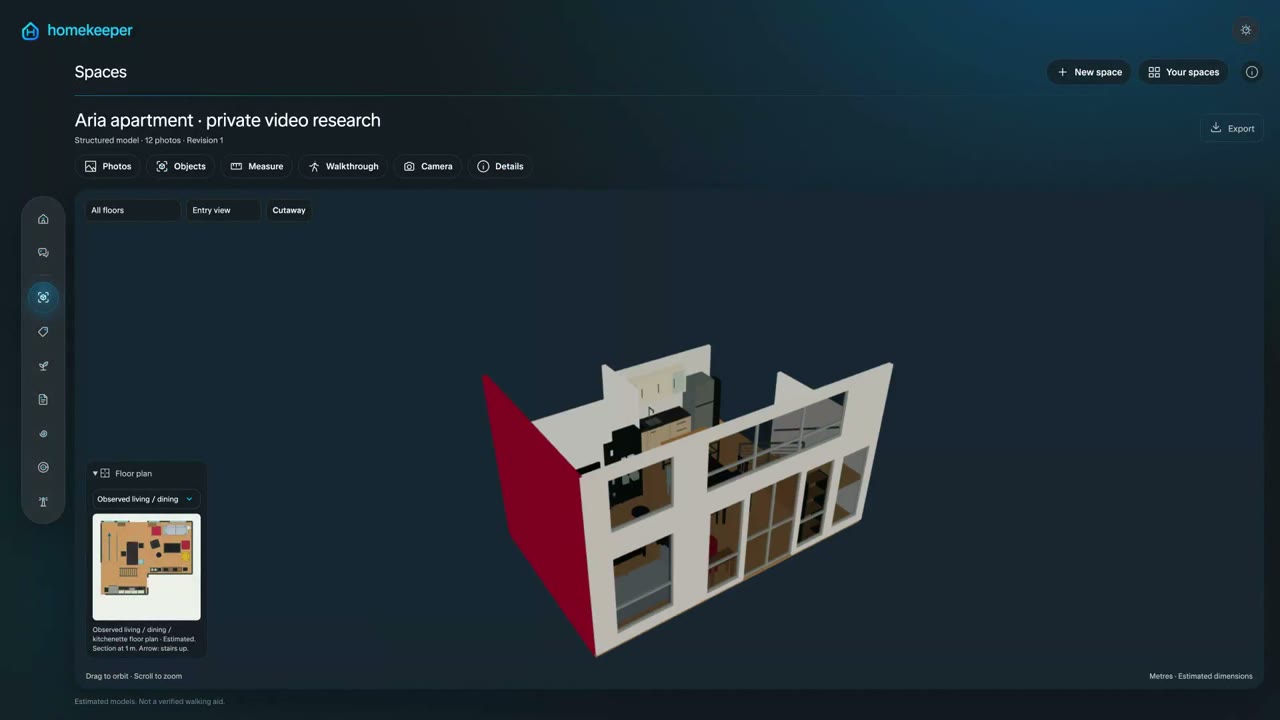 Aria apartment model in Spaces