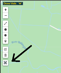 Drone coverage icon