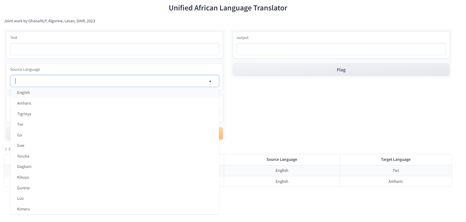 Translator UI