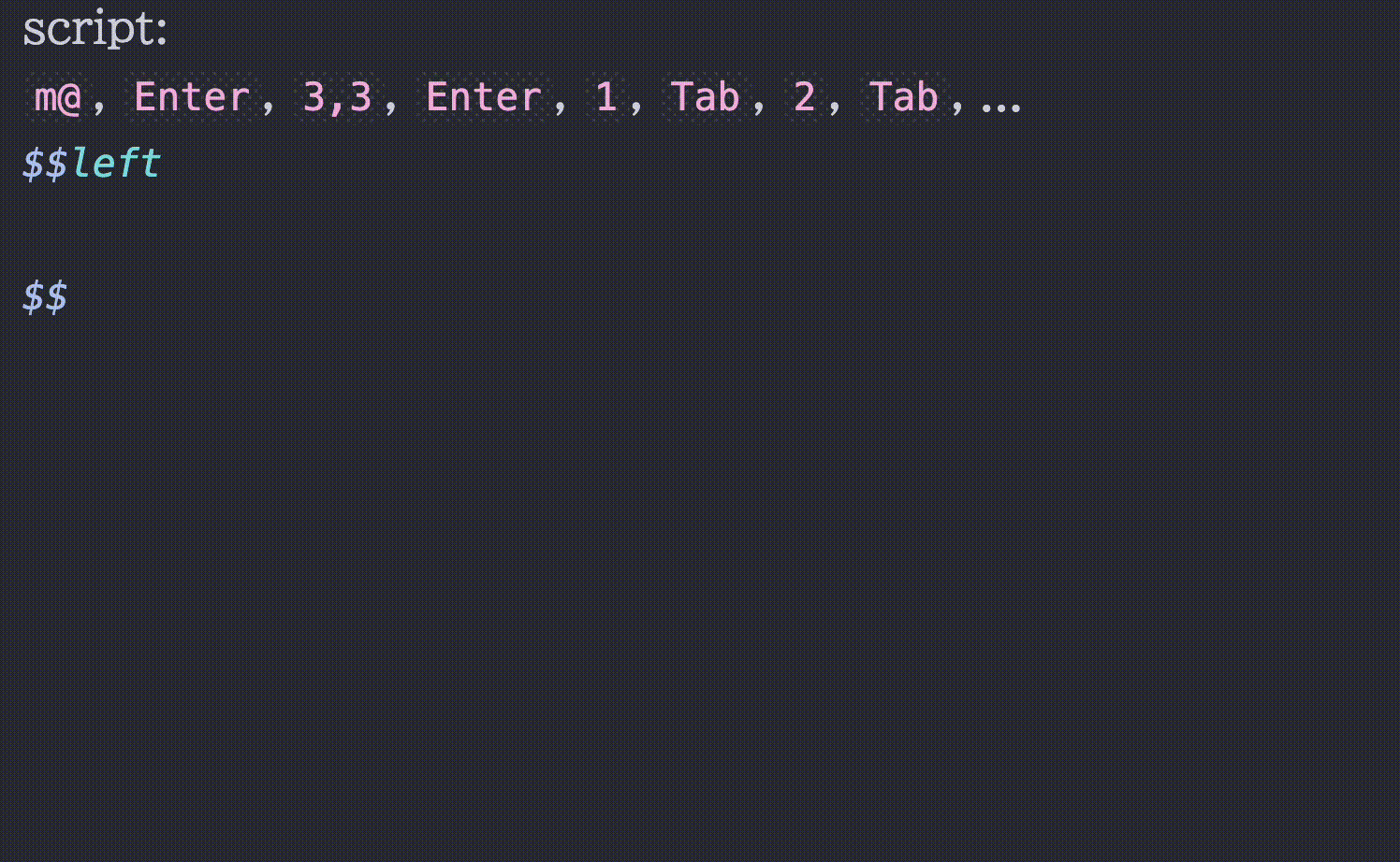 Script