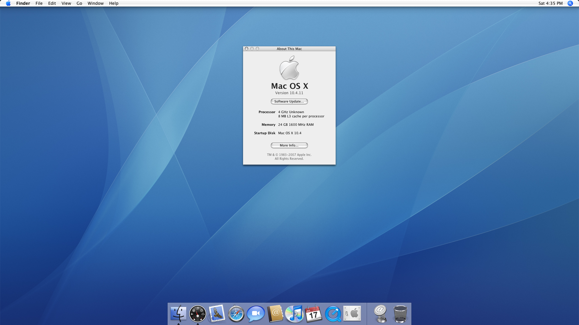 Mac OS X 10.4 Tiger