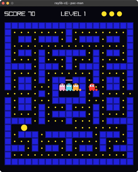Pac-Man running under JVM Clojure