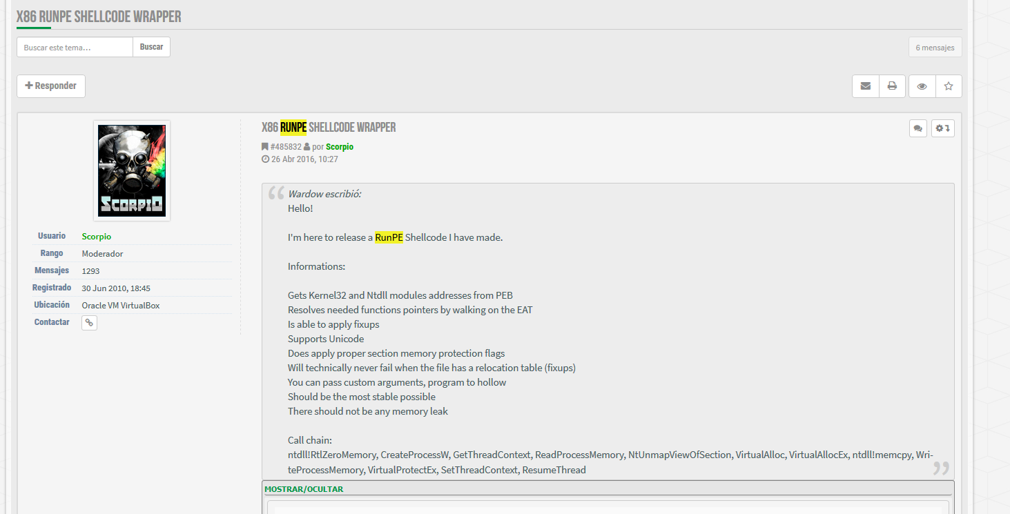 indetectables runpe shellcode post