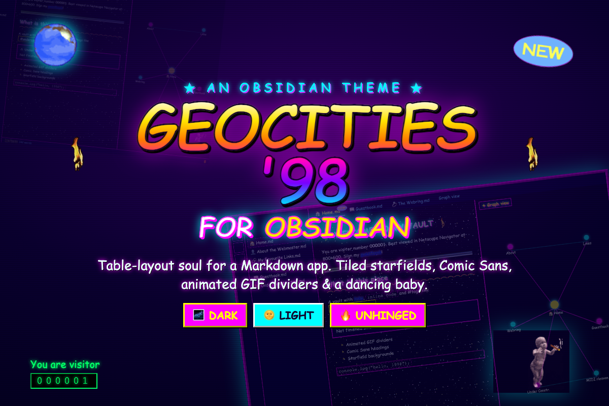 GeoCities '98 for Obsidian