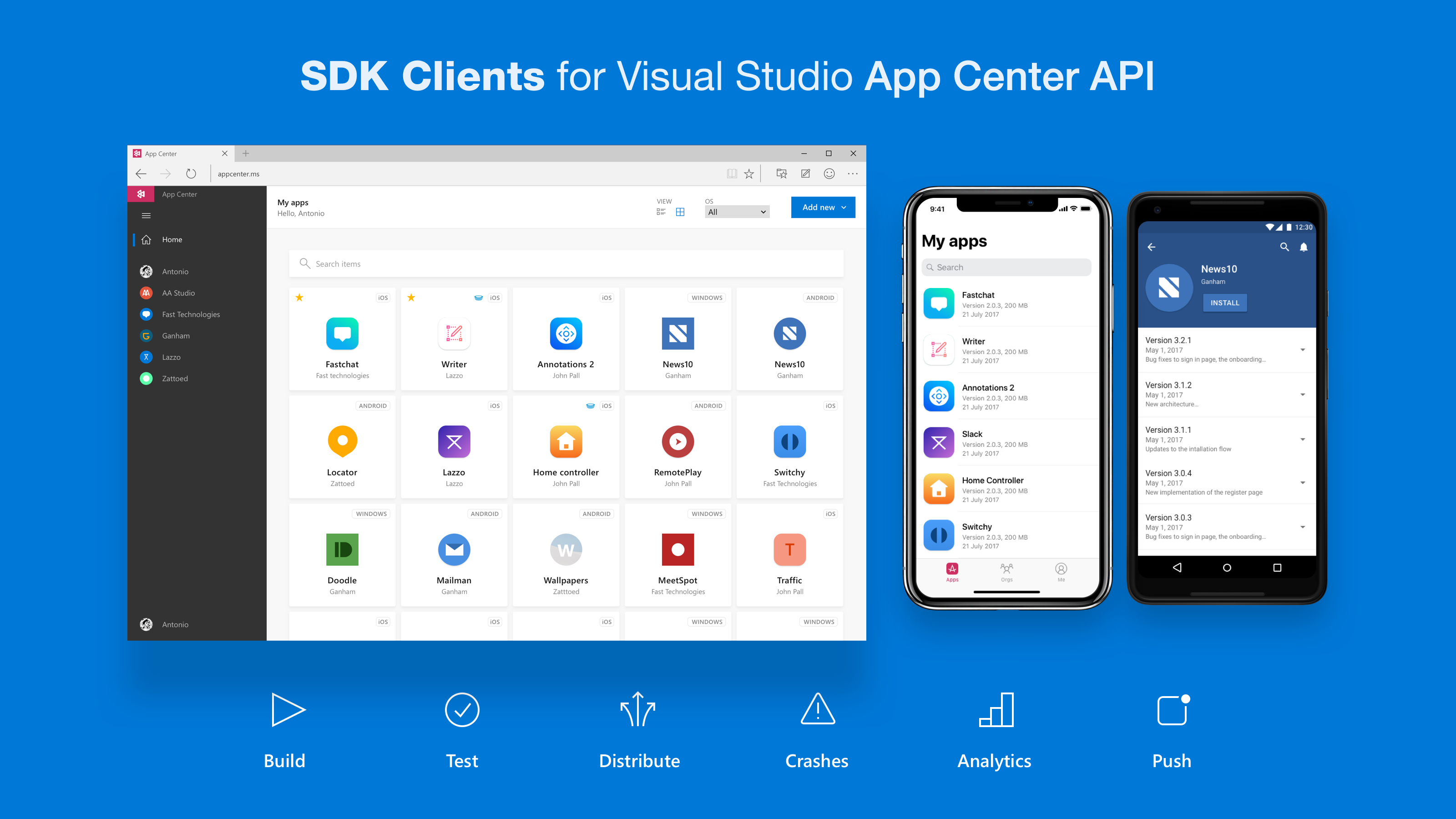 App Center API SDK Client