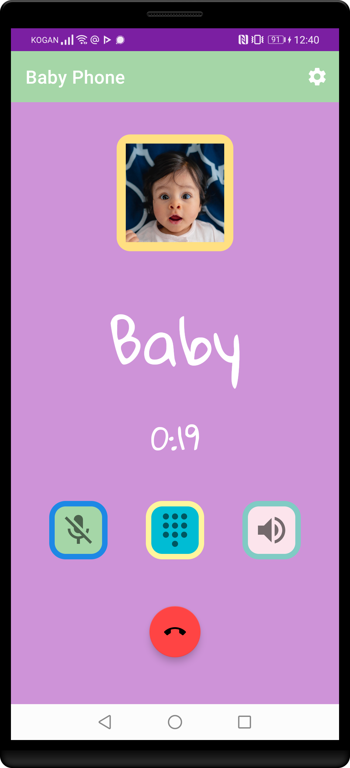 Screenshot 1 of Baby Phone — opens full size