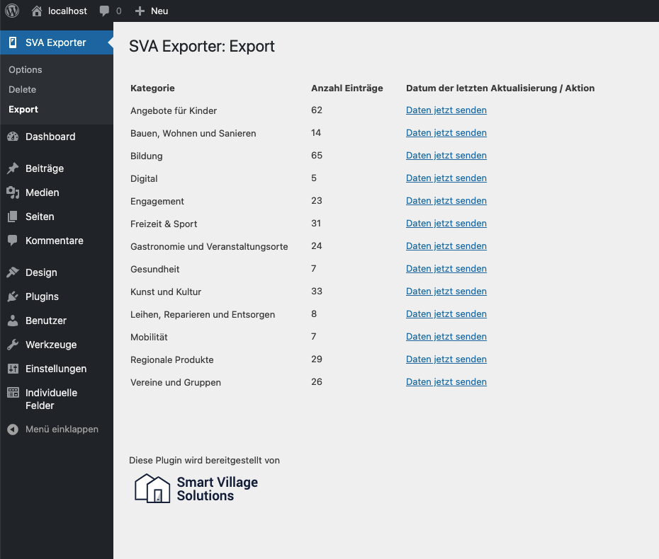 Export Page