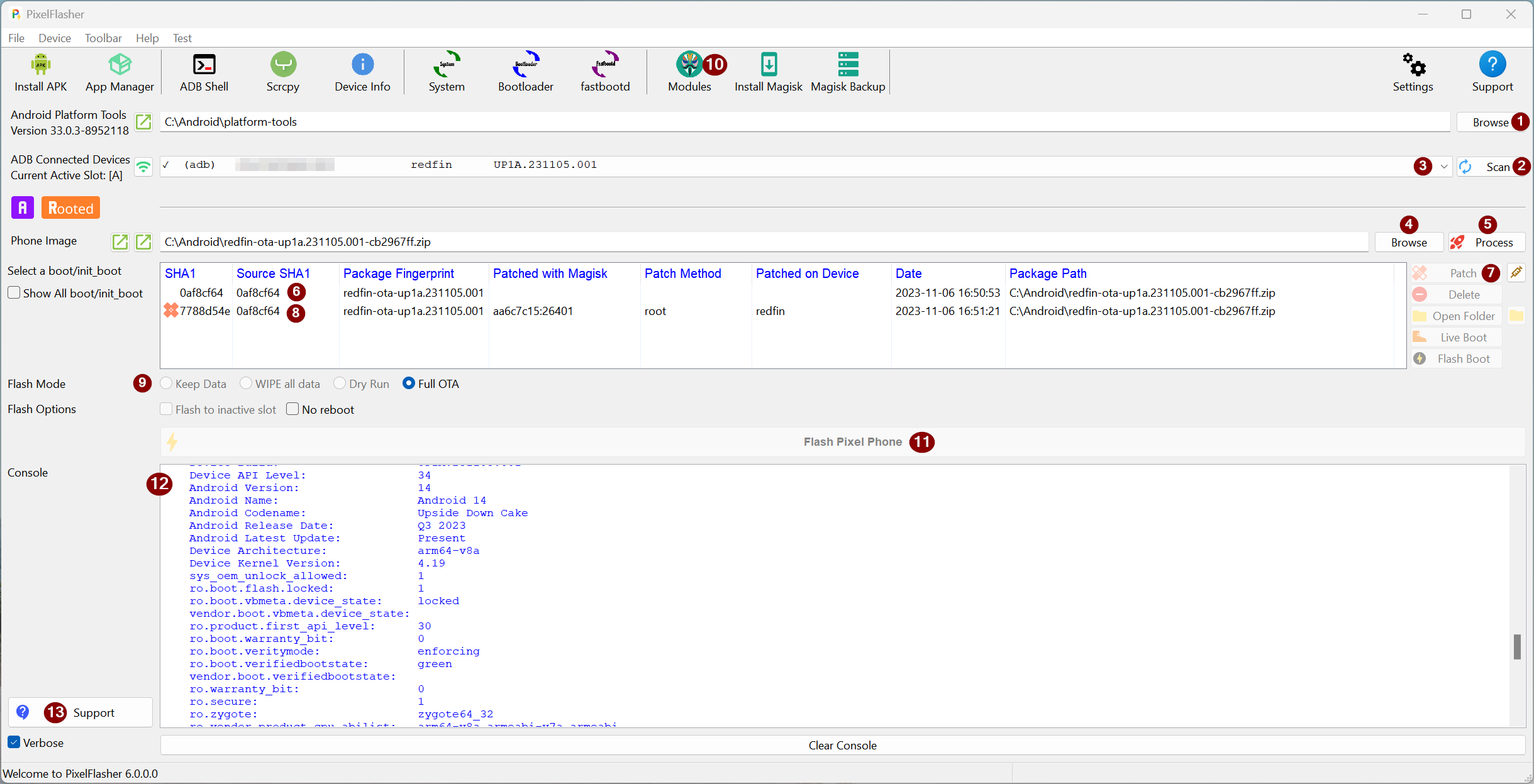 Image of PixelFlasher GUI