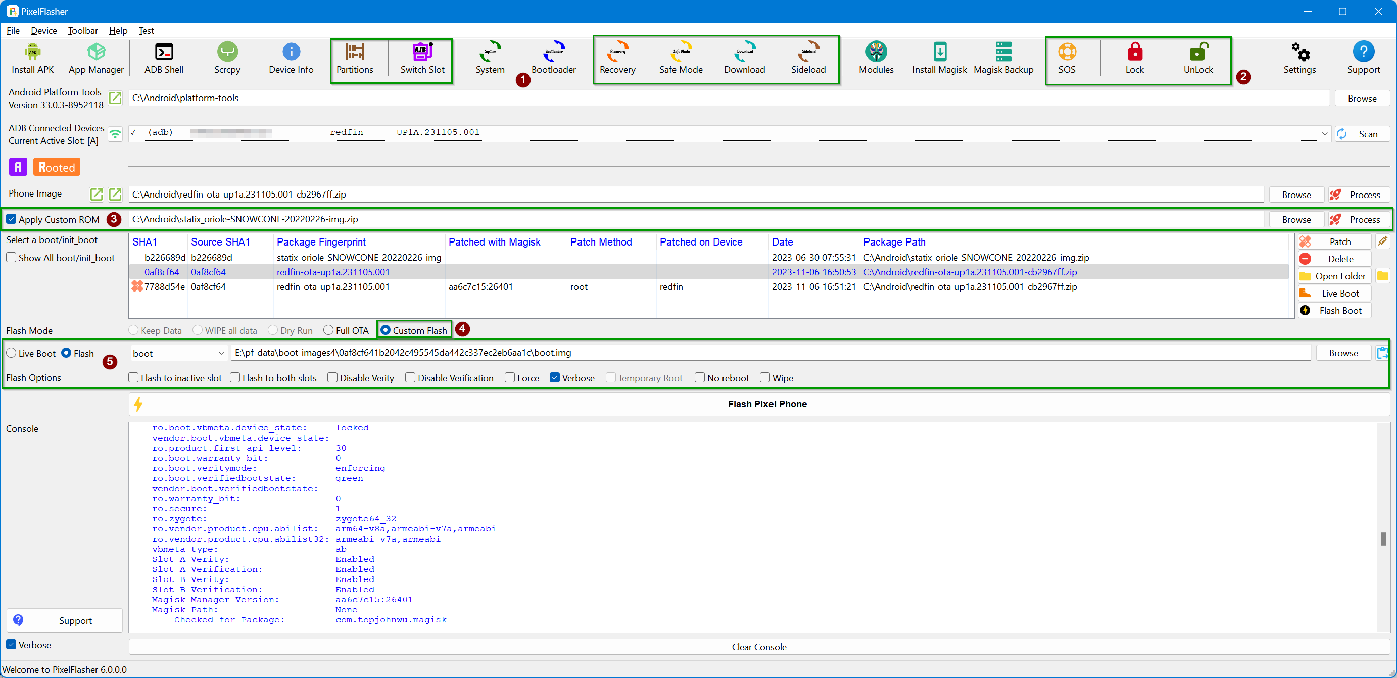 Image of PixelFlasher GUI