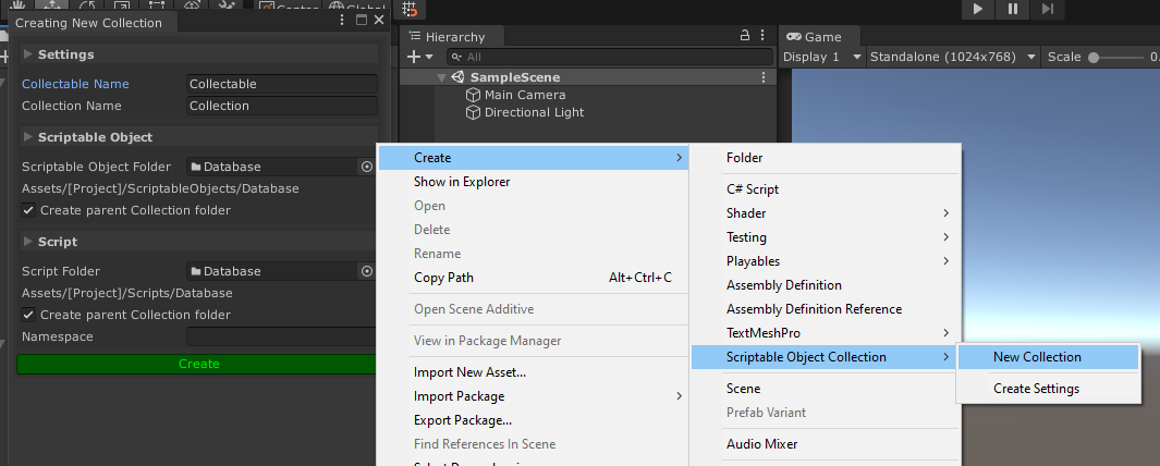 Create Collection Wizard