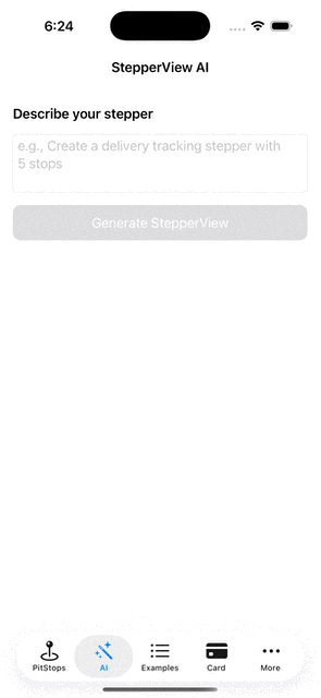AI StepperView Generator