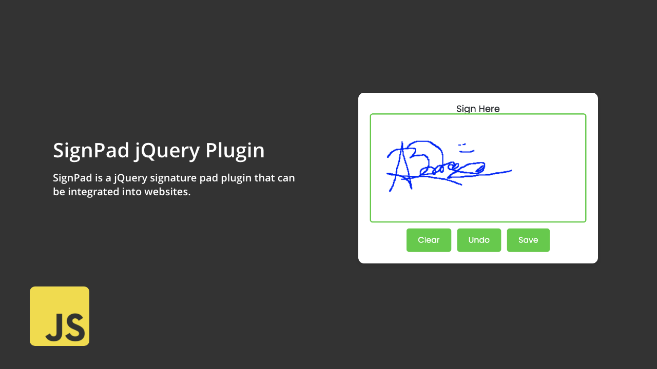 SignPad jQuery Plugin