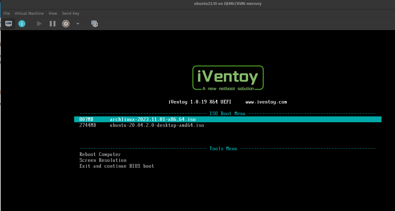 picture of iVentoy configuration 1
