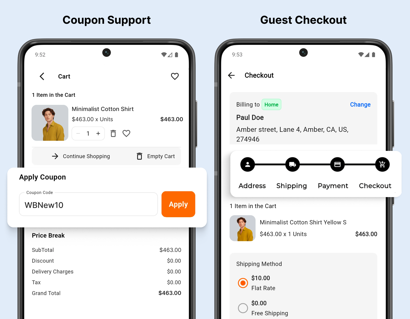 Discount Coupons and Guest Checkout