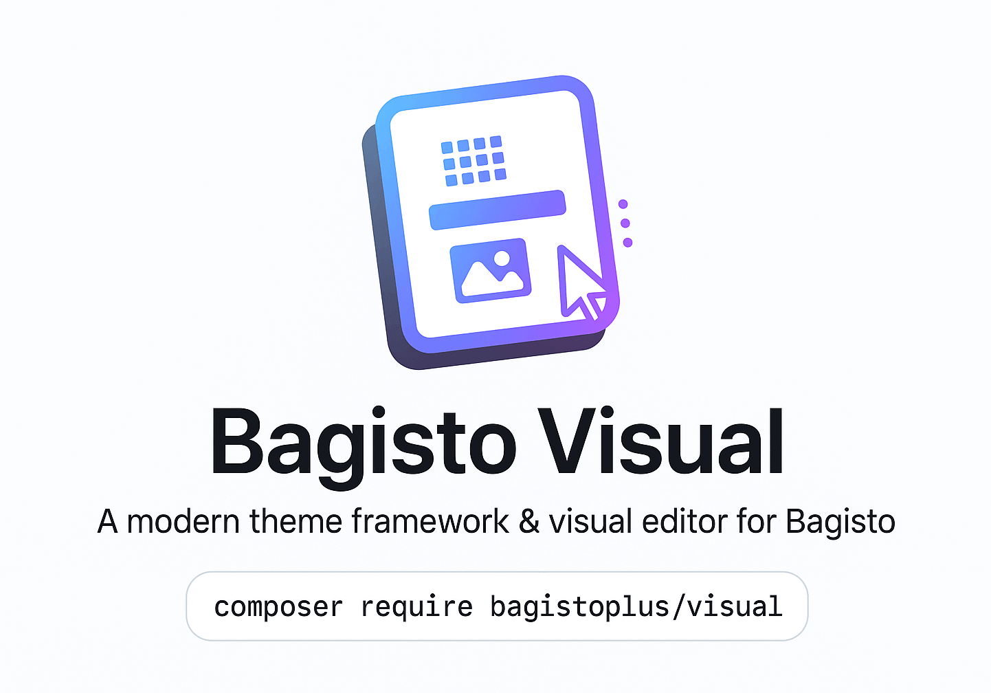 Bagisto Visual social card