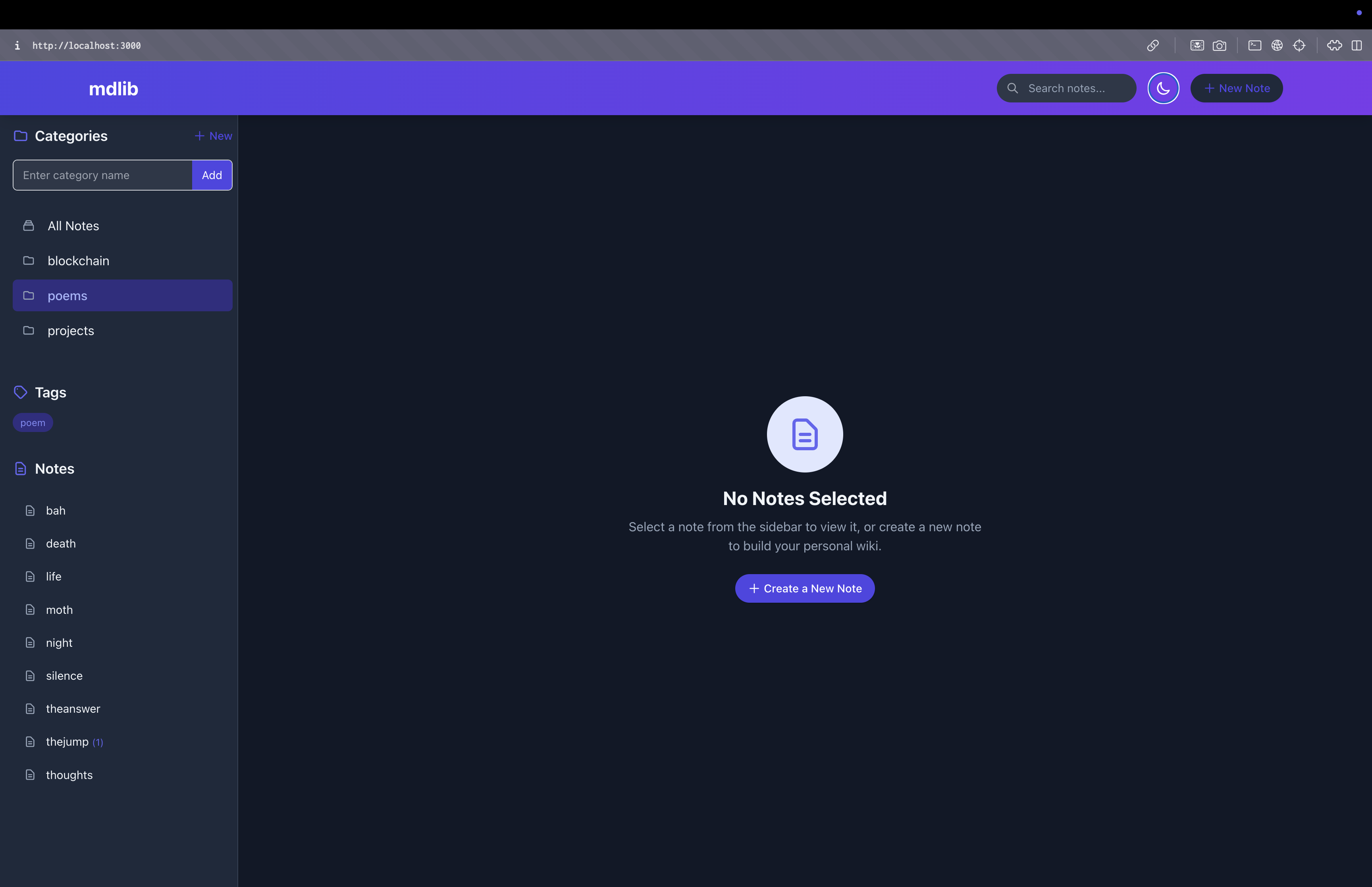 mdlib Screenshot