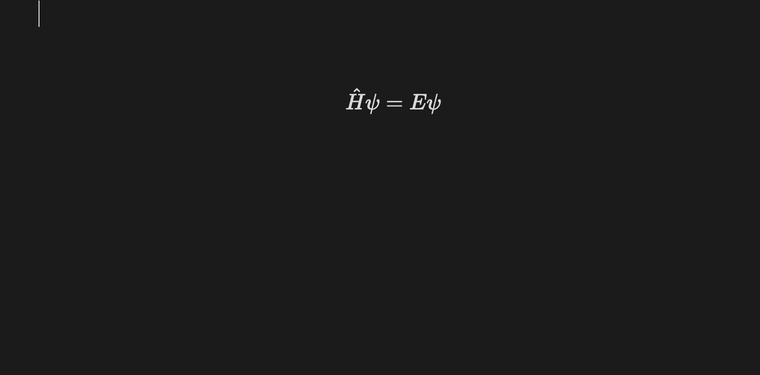 Selecting a display math block, picking orange, and the rendered equation turning orange