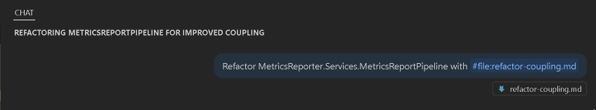 AI refactoring prompt