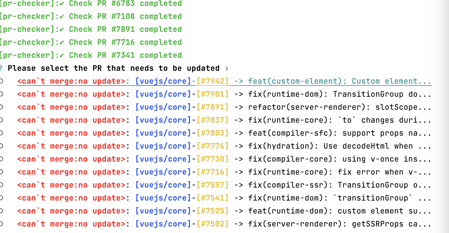 Detect and update your Pull Requests in batches