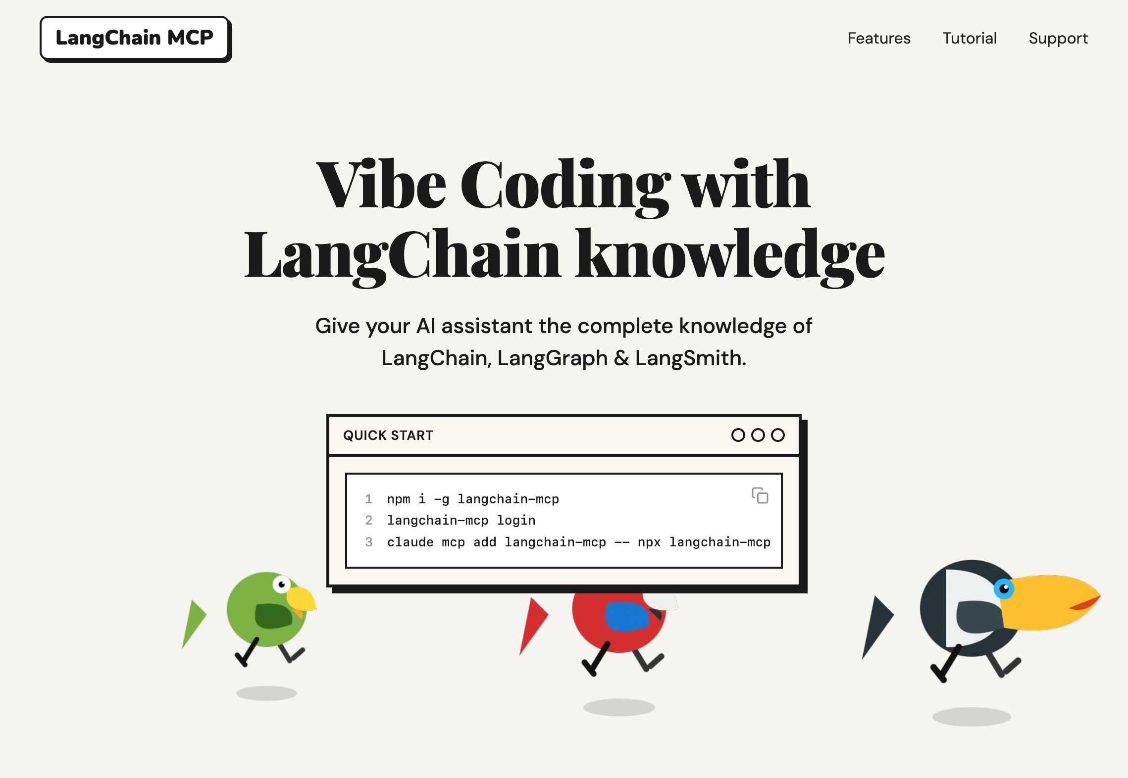 LangChain MCP Homepage
