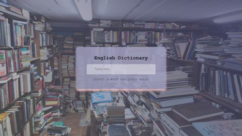 English Dictionary