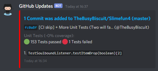 tests failed