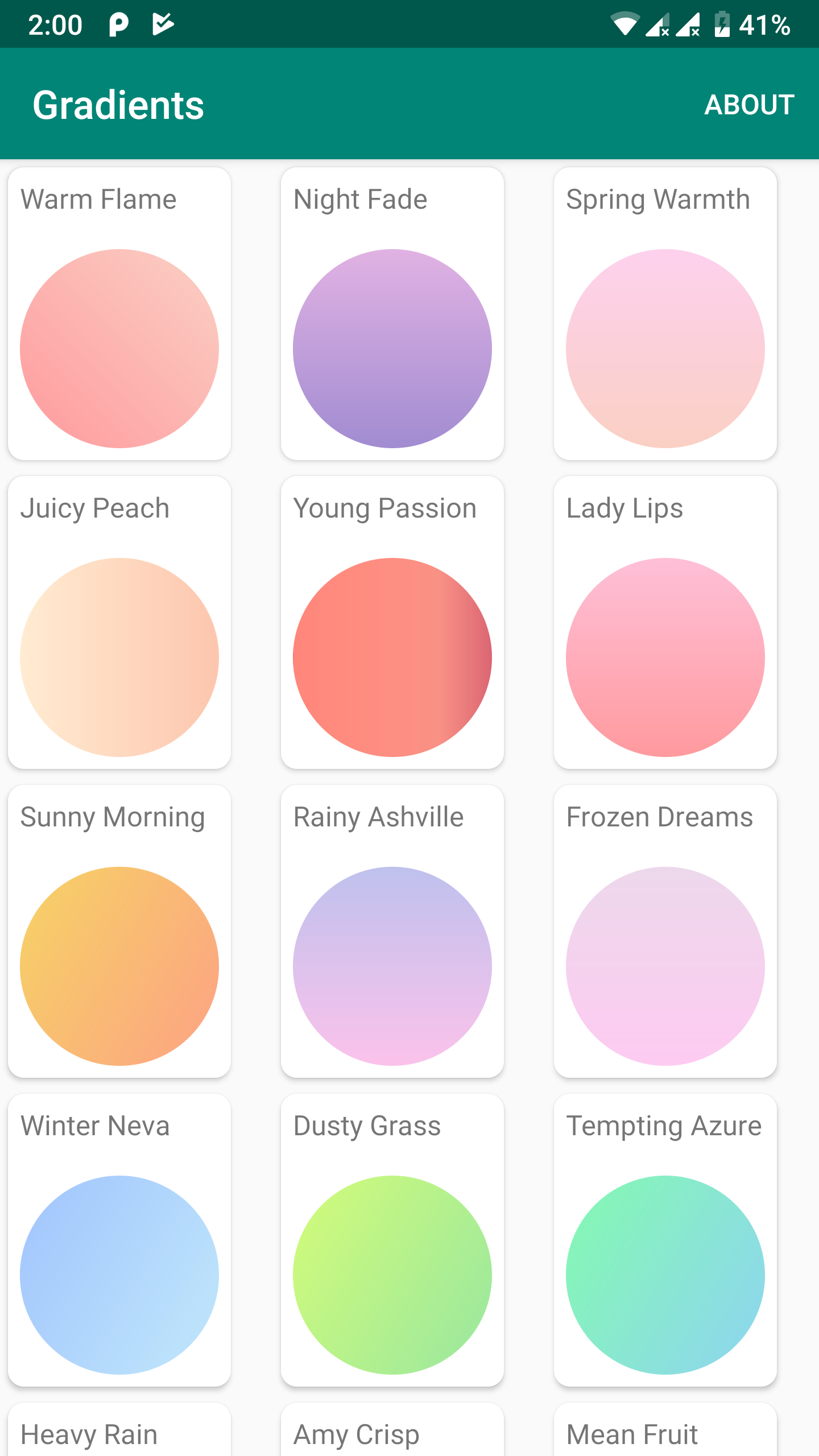 gradients