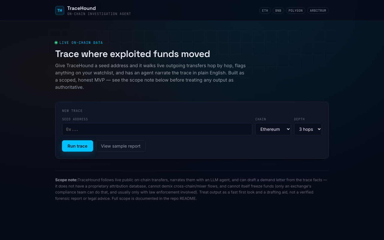 TraceHound 截图