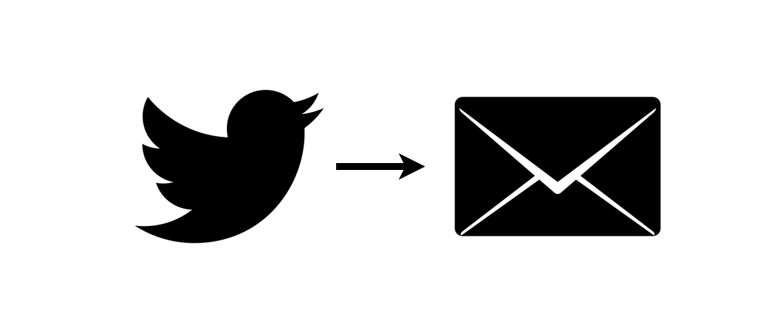 Twitter export to email