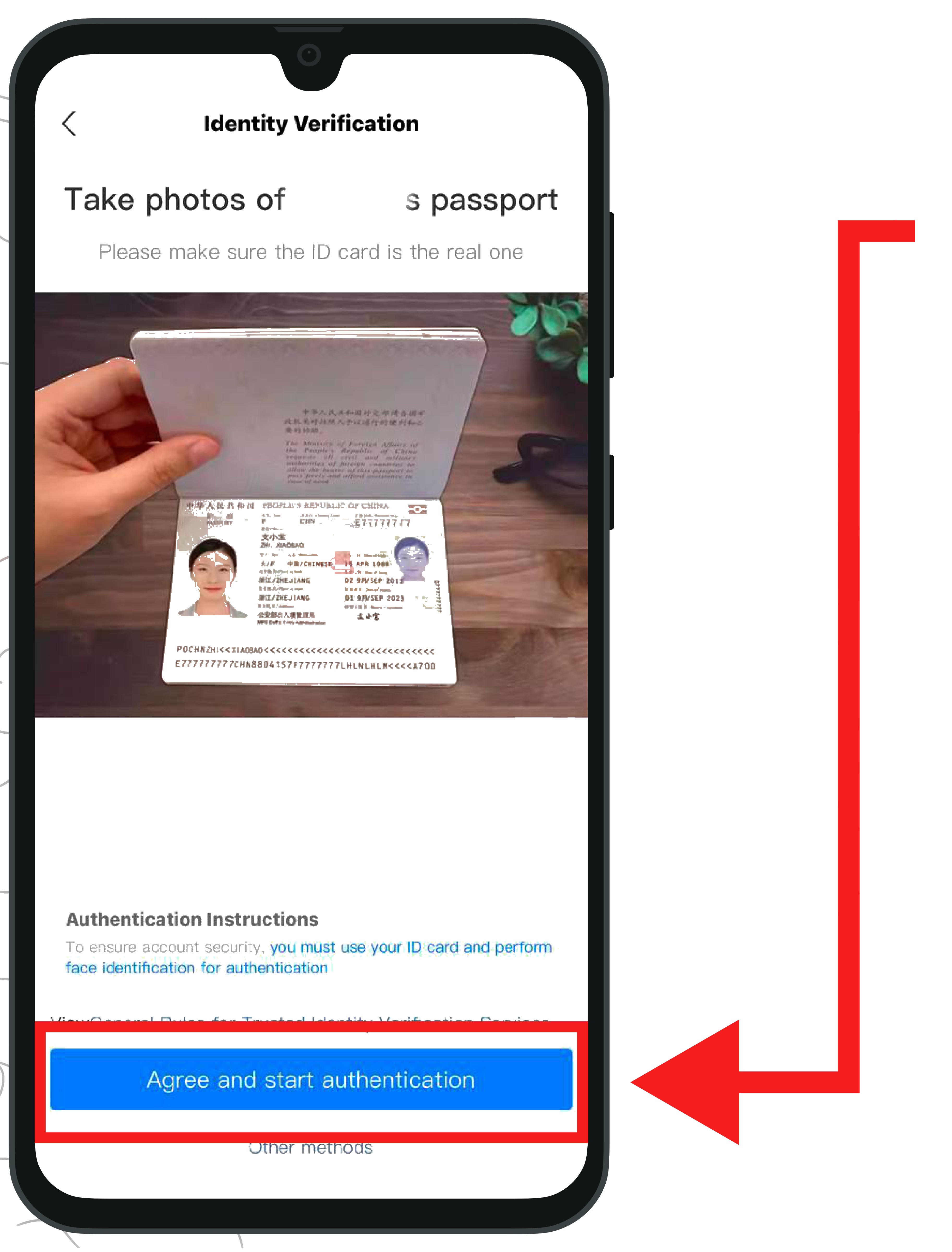 Take photos of passport: сканирование загранпаспорта