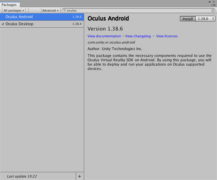 Install oculus android screenshot