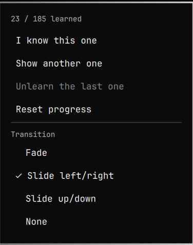 The right-click menu
